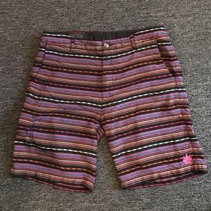 Mishka men’s striped shorts cargo pocket medium